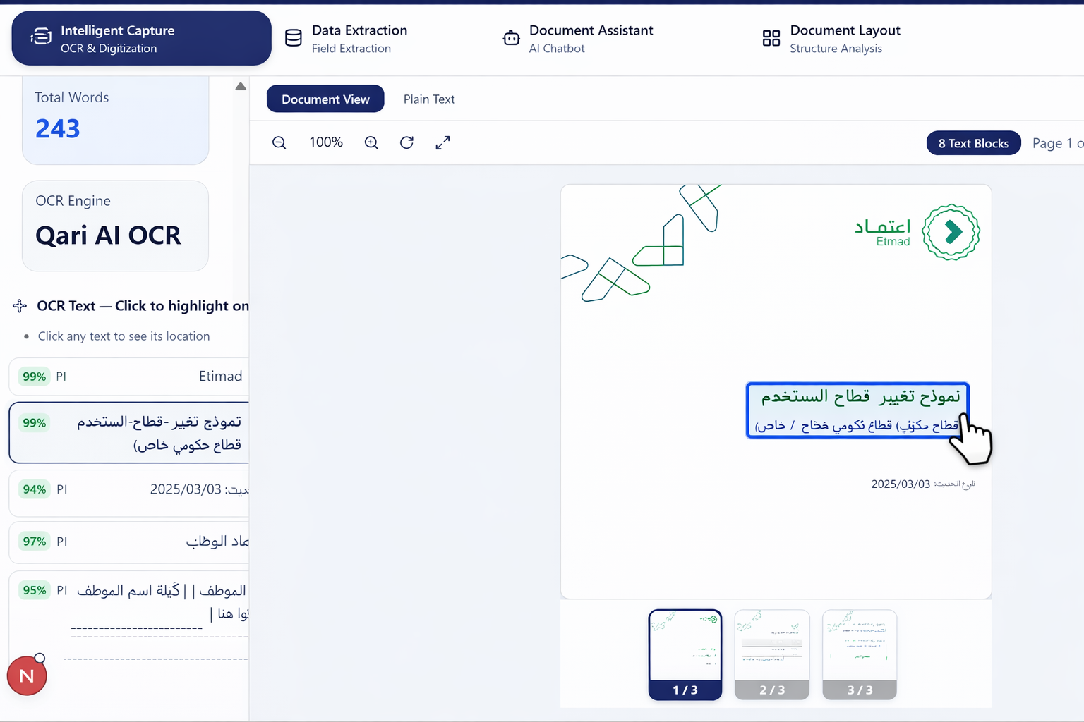 OCR Processing